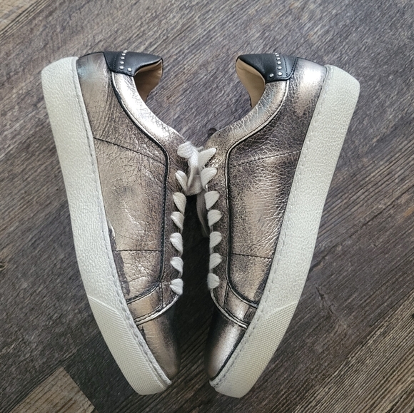 All saints rose gold metallic sneakers - Picture 9 of 10